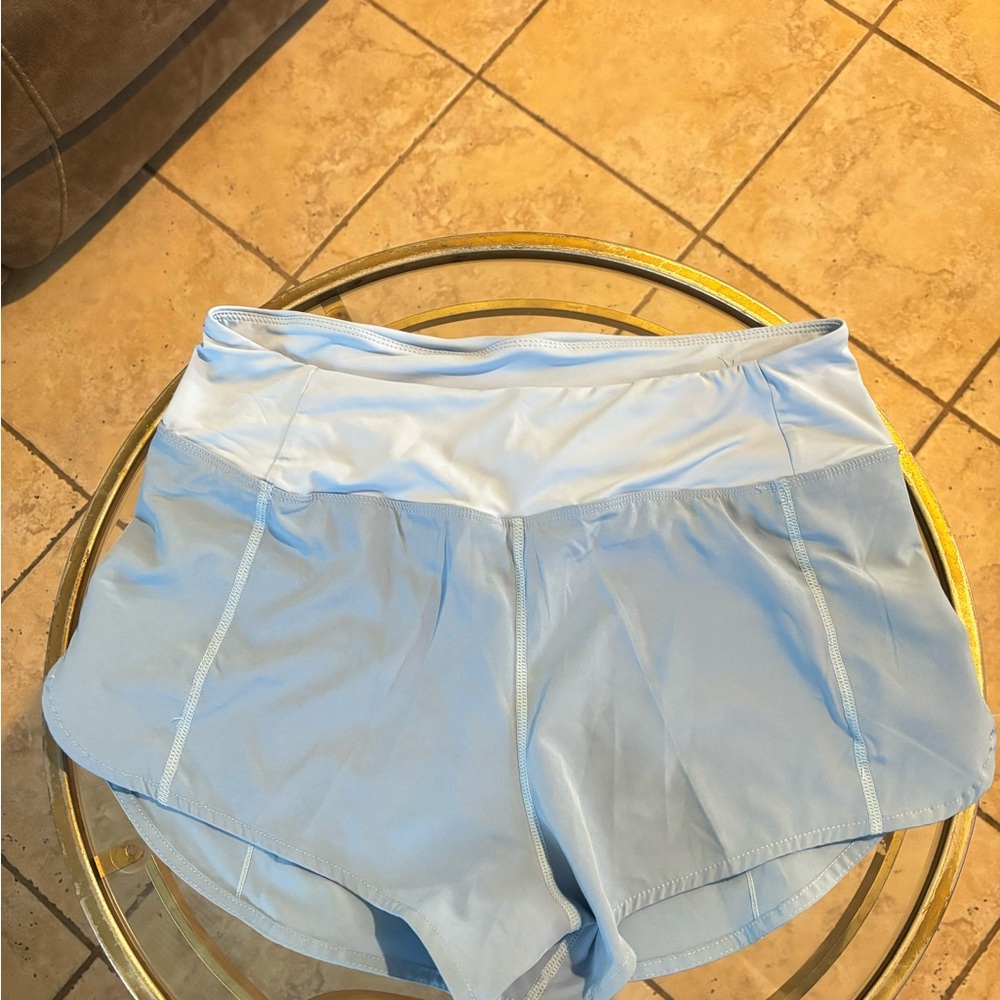 lululemon athletica Sky Blue Athletic Shorts